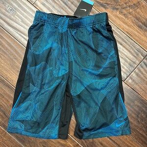 Nike Blue and Black Dri-fit Athletic Shorts Sz L